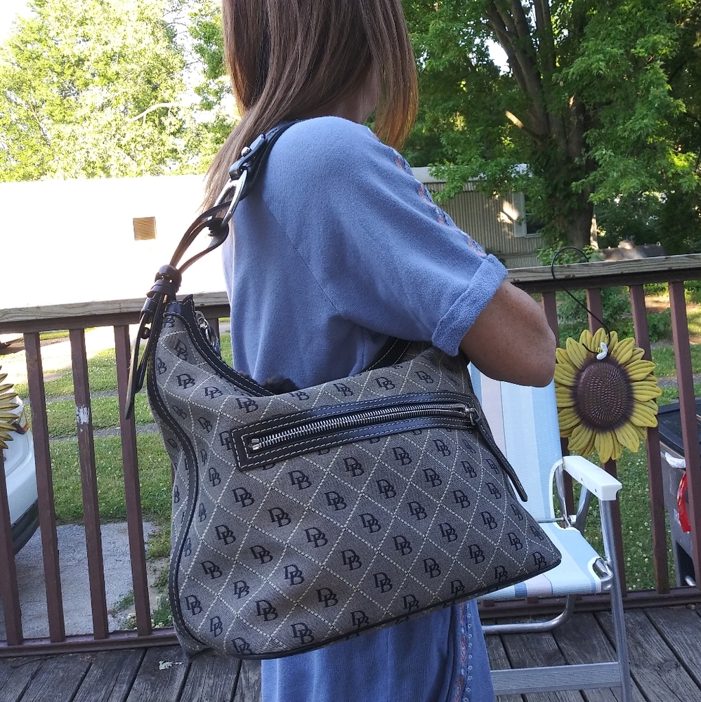 Dooney and Bourke logo print bag